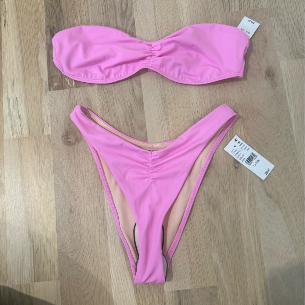 Pink Pac Sun Bikini - Top Small Bottoms X Small